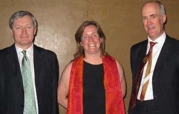 AHRC Director Philip Esler, Professor Evelyn Welch and Dr Charles Saumarez -Smith 